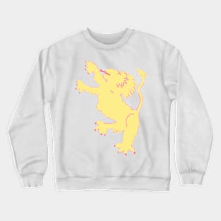 Bright Heraldic Lion Crewneck Sweatshirt